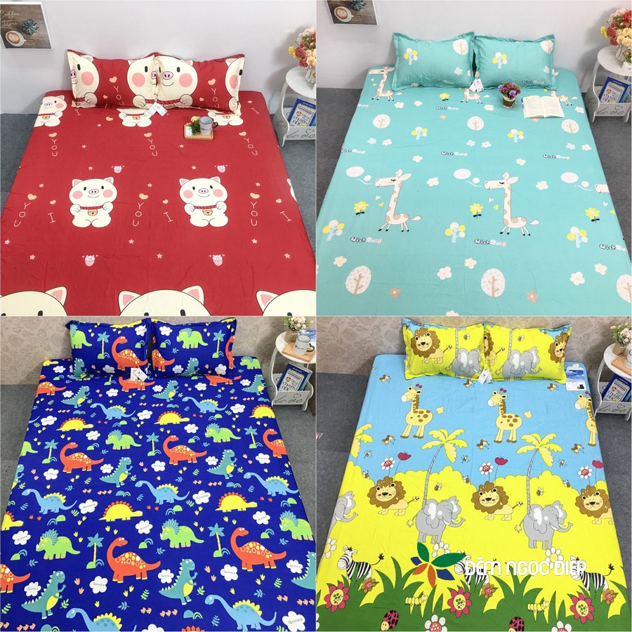 Ga poly cotton không vỏ gối m2, m6, m8 hoặc 2m2 nhiều mẫu