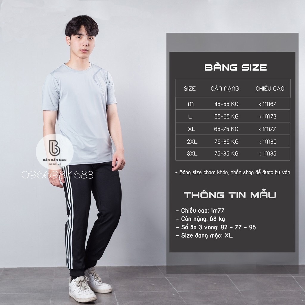 Quần nam ,quần thể thao nam nỉ dày dặn 3 sọc quần Jogger nam 3 lines BẢO BAO | BigBuy360 - bigbuy360.vn