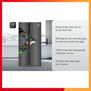 Tủ Lạnh Aqua Inverter 541 lít AQR-S541XABL Giao nhanh , lắp đặt miễn phí thumbnail