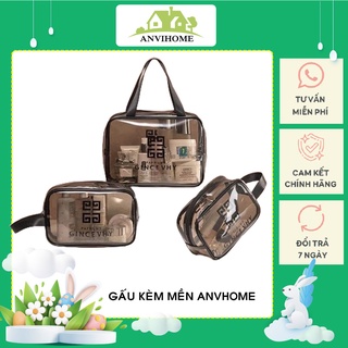 Túi đựng Mỹ phẩm du lịch chống nước set 3 chiếc 3 size
