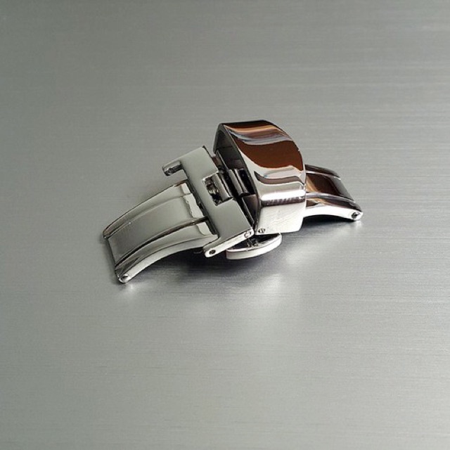 Khóa bướm đồng hồ LOGO TISSOT - KHOÁ KHÔNG GỈ - KHÔNG PHAI MÀU size 16, 18, 20, 22mm