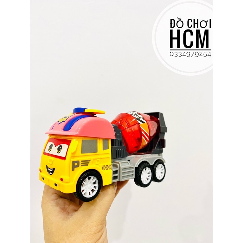 Đồ chơi xe công trình, xe cứu hoả, xe môi trường robocar poli dành cho bé thích mô hình xe ô tô
