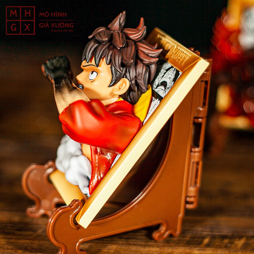 Mô hình One Piece Khung Ảnh 3D Luffy  siêu ngầu cao 12cm + đồ tặng kèm, figure mô hình one piece , mô hình giá xưởng