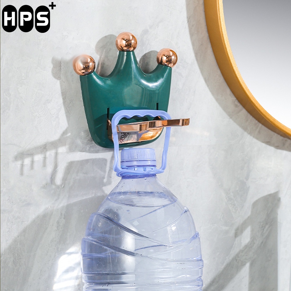 Giá treo máy sấy tóc gắn tường phòng tắm tiện lợi,  Giá đỡ treo đồ nhà tắm thiết kế vương miện sang trọng