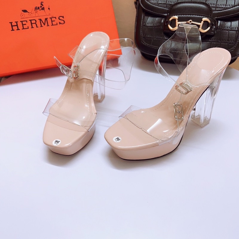[Xưởng giày dép nữ] Giày sandal cao gót 12p đúp đế trước quai trong gót trong đi chắc chân