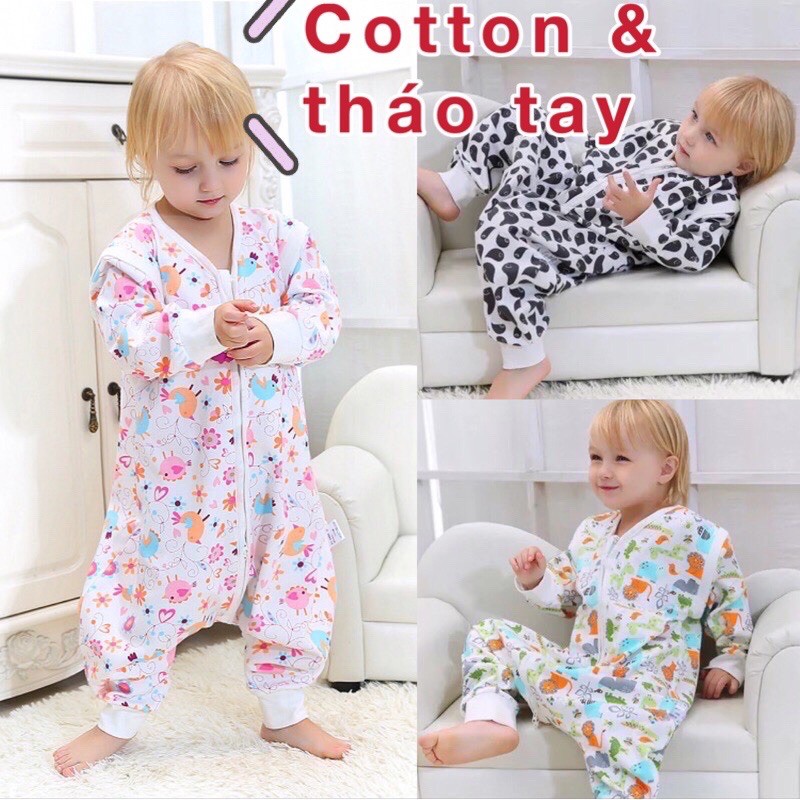 Bonstore túi ngủ cho bé giữ ấm bụng phòng đạp chăn phòng cảm lạnh cho bé
