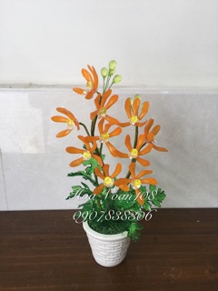 Hoa lan pha lê- Hoa thủ công