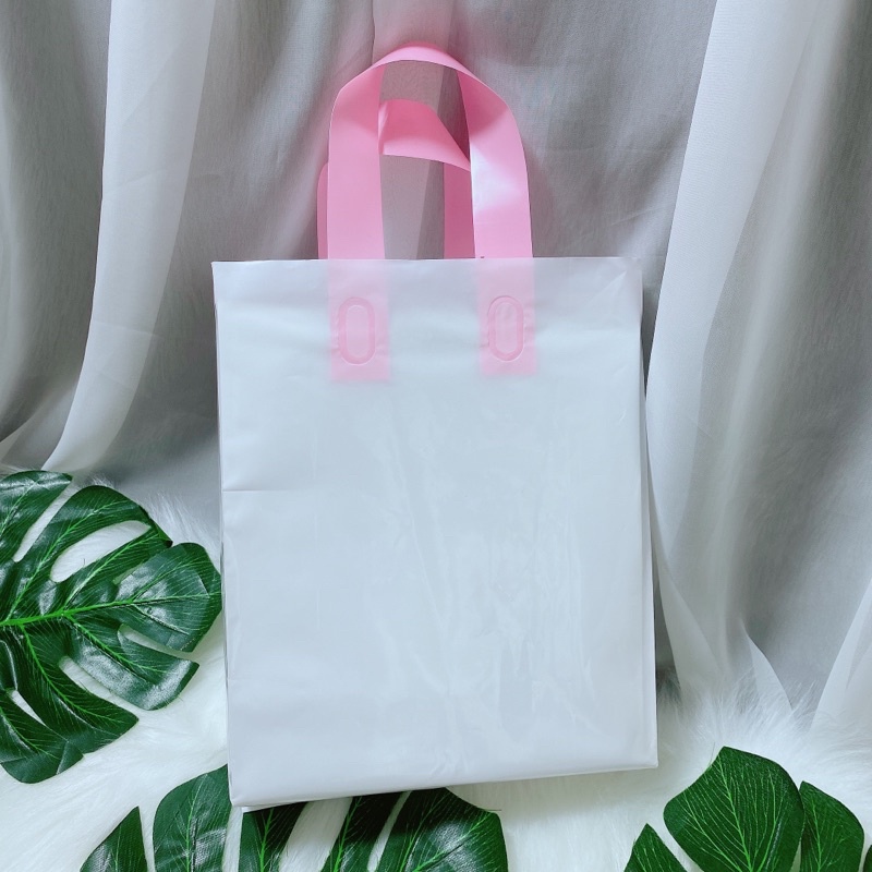 1KG trắng sữa ép quai hồng siêu xinh đựng quần áo mỹ phẩm đủ size