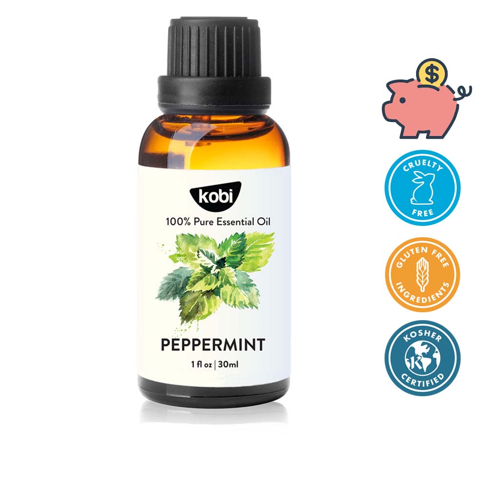 Tinh dầu Bạc Hà Kobi peppermint essential oil giúp thơm phòng, giải cảm, đuổi chuột hiệu quả - 30ml