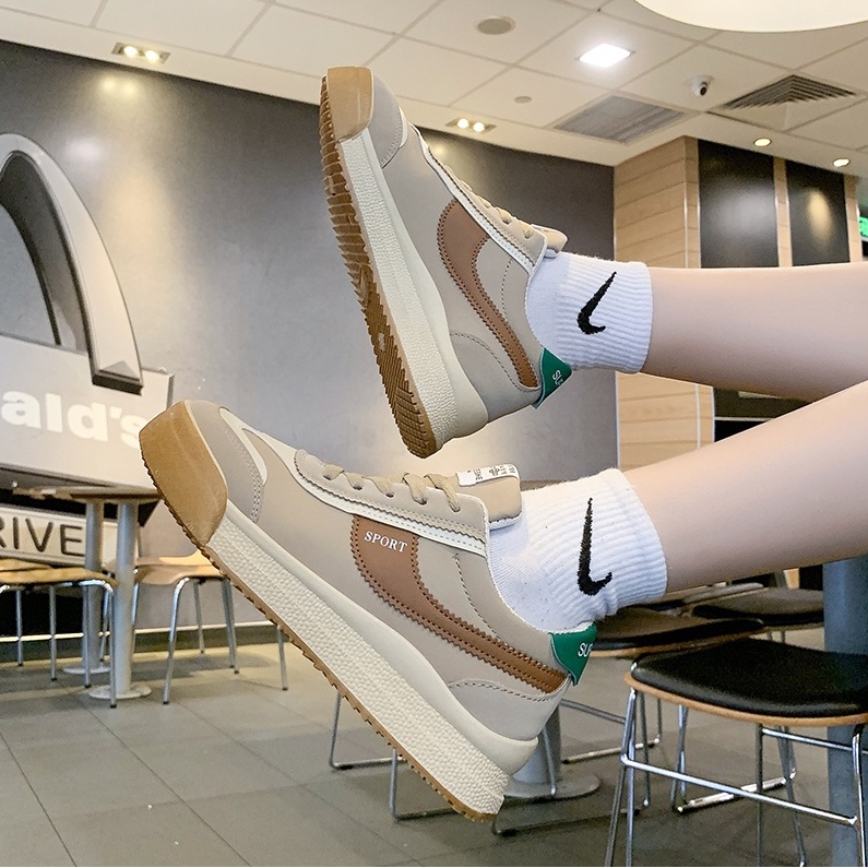 Giày Sneaker Cột Dây Bằng Vải canvas Nhiều Màu Sắc Thoáng Khí Thoải Mái Thời Trang Cho Nữ