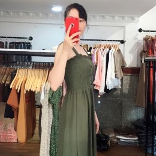 Đầm 2 dây maxi Quảng Châu