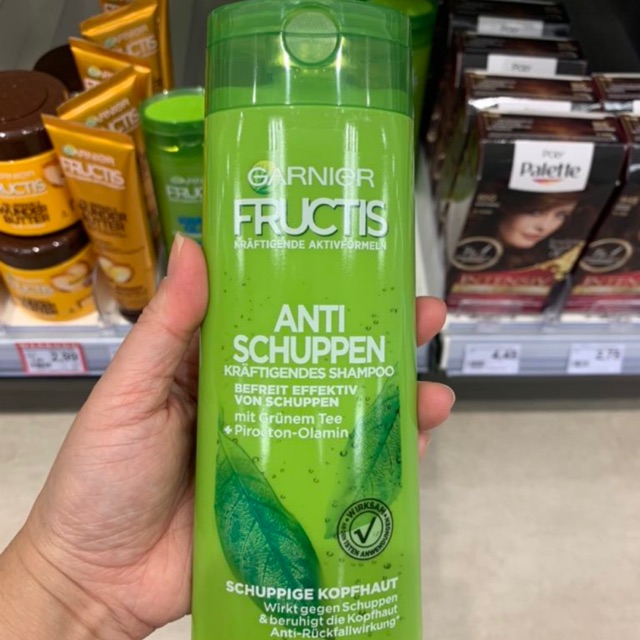 Dầu gội trị gàu Fructis Trà xanh