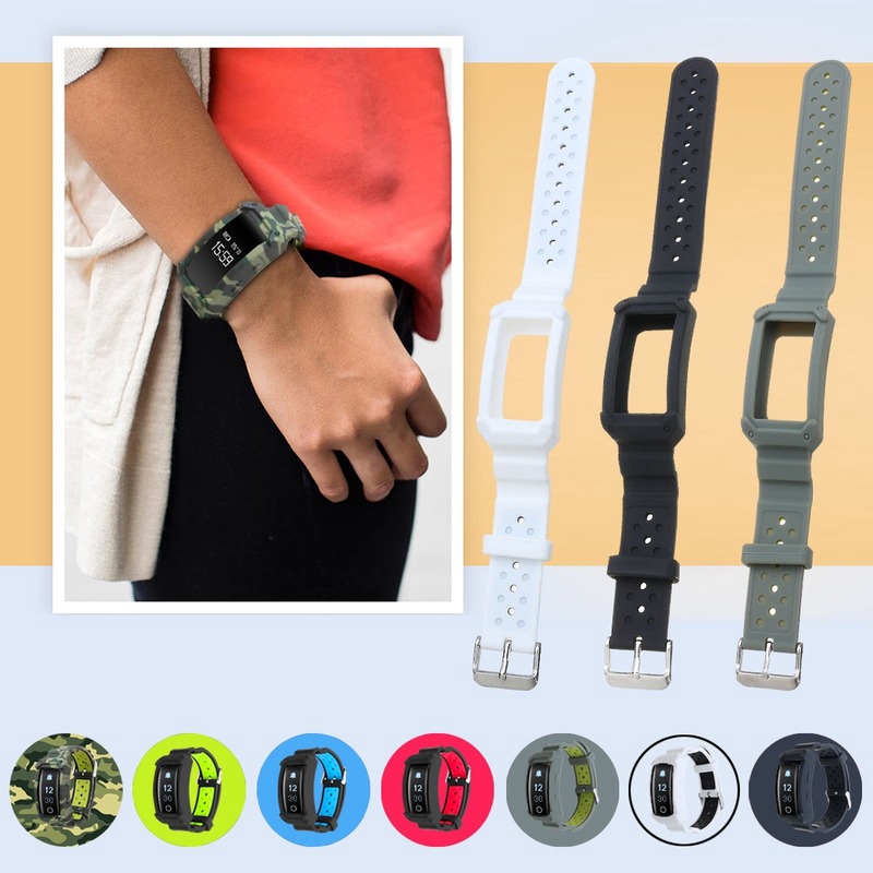Dây Đeo Cao Su + Vỏ Bảo Vệ Cho Đồng Hồ Thông Minh Samsung Galaxy Watch Gear Fit2 Fit 2 Pro R360 R365