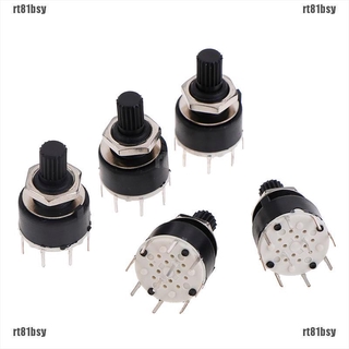 Trục Xoay 2 Cực rt81bsy SR16MM 3 4 Vị Trí 1 Cực 5 6 8 Vị Trí