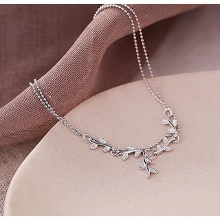 Lắc Chân Lá Chuẩn Bạc Ta 100% Cao Cấp