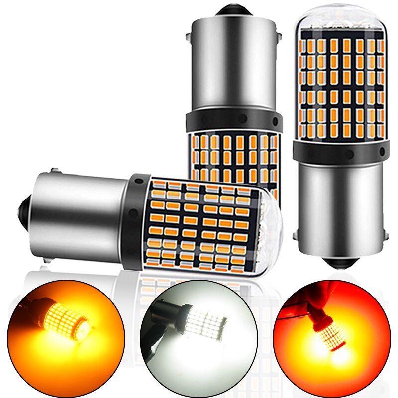 Bóng Đèn Led Lắp Đèn Xi Nhan Ô Tô Chân 1156 144SMD Chip 3014