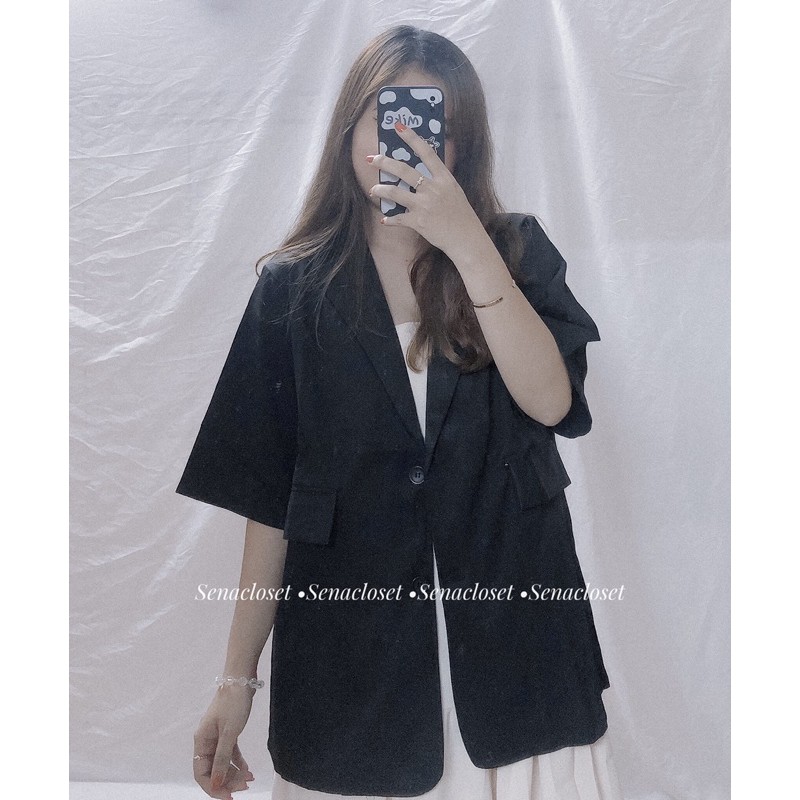 Áo Blazer tay lỡ 1 lớp Ulzzang ( Ảnh thật/Video) | BigBuy360 - bigbuy360.vn