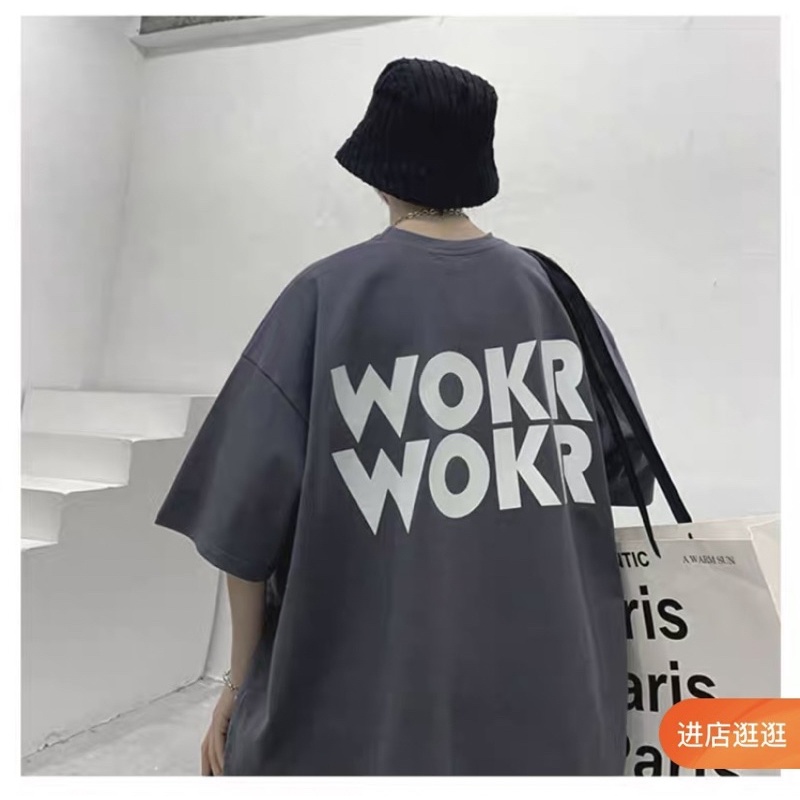 Áo thun tay lỡ nam nữ ,áo phông unisex chất cotton in hinh WORK