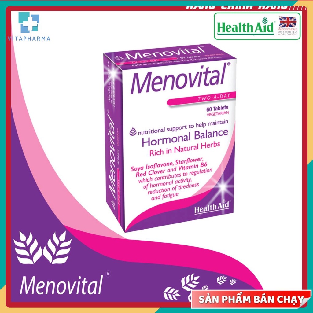 Viên bổ sung nội tiết tố nữ Menovital Tablets