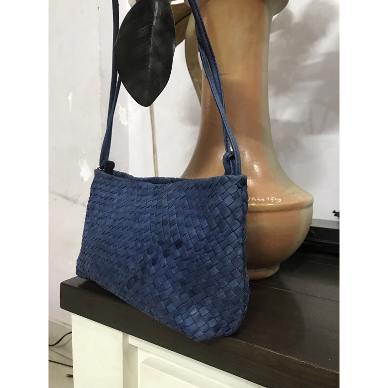 Túi da mộc đan _  2-hands