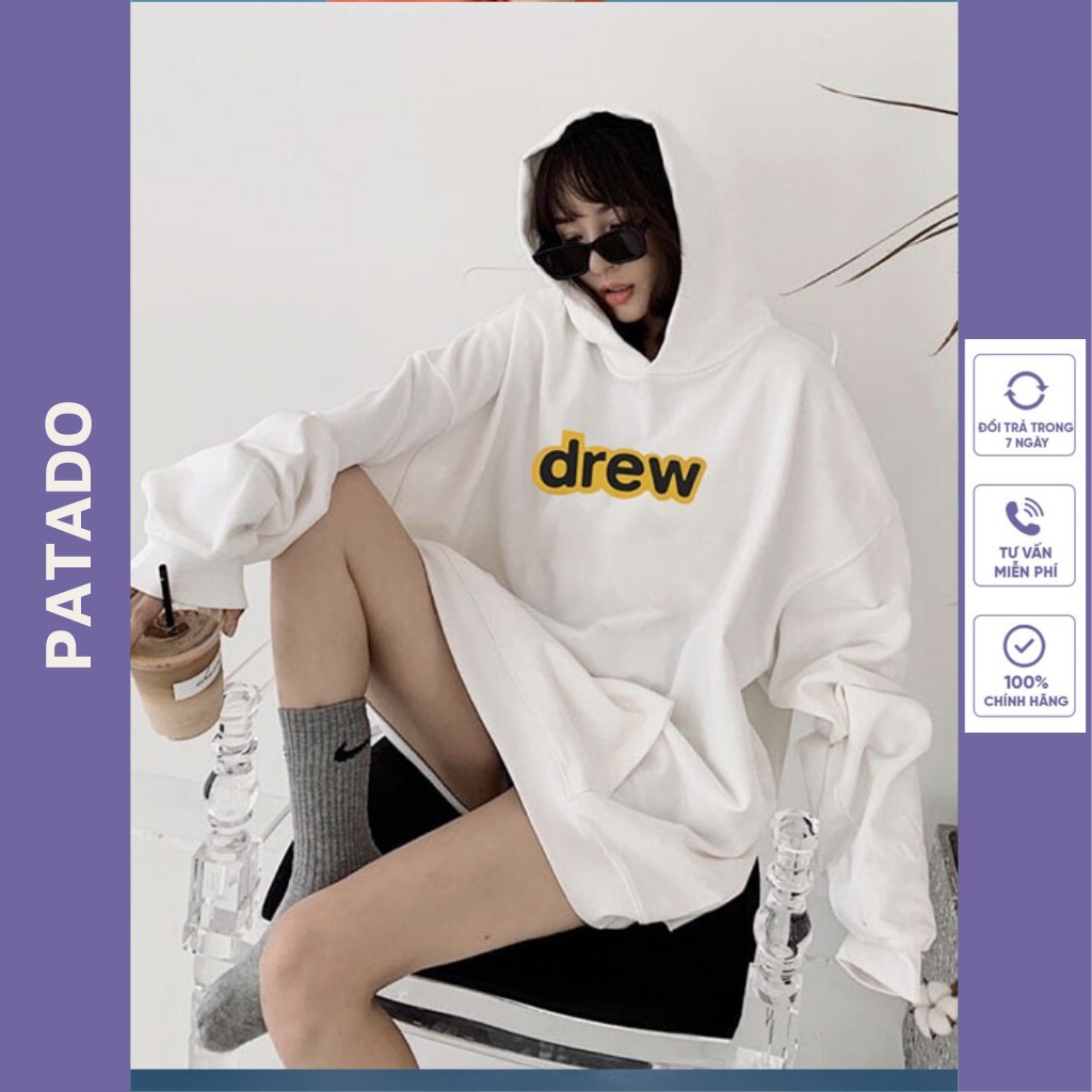 Áo hoodie mặt cười Patado shop áo sweater nỉ bông hoodie unisex nam nữ