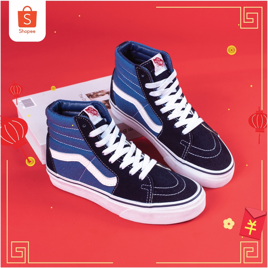 Giày Sneaker Nam, Giày Vans [Real] SK8 màu xanh Navy cho nam nữ