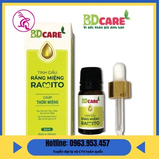 Tinh dầu răng miệng Ramito -10ml - làm sạch, tạo hơi thở thơm mát