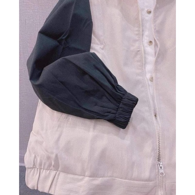[Rẻ Vô Địch] Áo khoác  tay bồng ------- ÁO KHOÁC BOMBER KAKI JACKET PHỐI TAY ZAPLANG