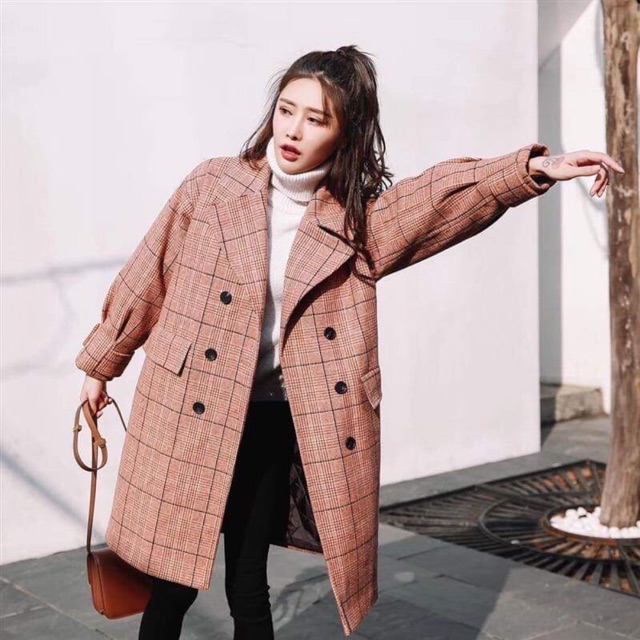 [ORDER] Áo khoác dạ caro kiểu Anh
