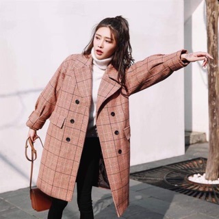 [ORDER] Áo khoác dạ caro kiểu Anh