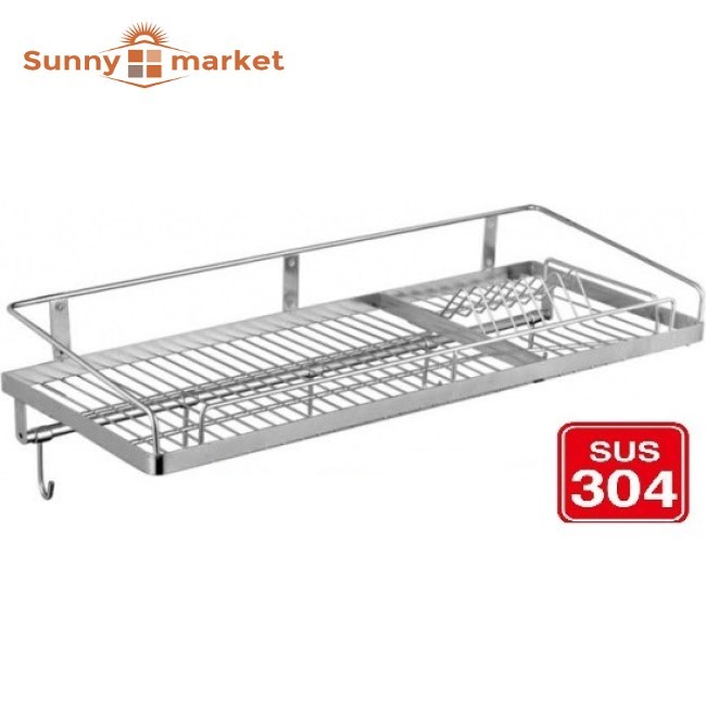 Kệ chén dĩa 1 tầng INOX SUS 304 (28 x 70 cm)
