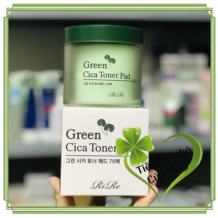 Toner dạng miếng giữu ẩm làm dịu da Green Cica Toner Pad