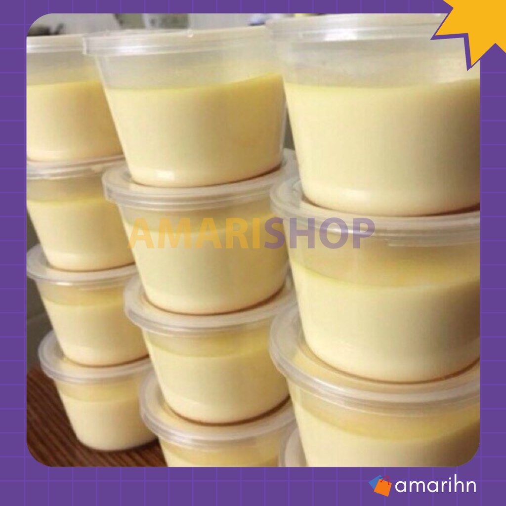 Túi 50 cốc caramen, hộp làm bánh flan, hũ rau câu số 0, số 1