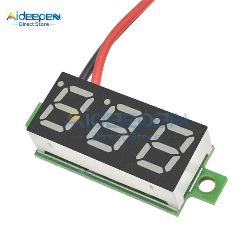 Vôn Kế Kỹ Thuật Số Màn Hình led 0.28 inch dc 2.5v-30v Chuyên Dụng Cho Xe Hơi