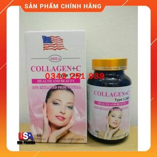 [Viên uống] ĐẸP DA, SÁNG DA COLLAGEN + C Plus nhau thai cừu sữa ong chúa 60 viênn  USAPharma