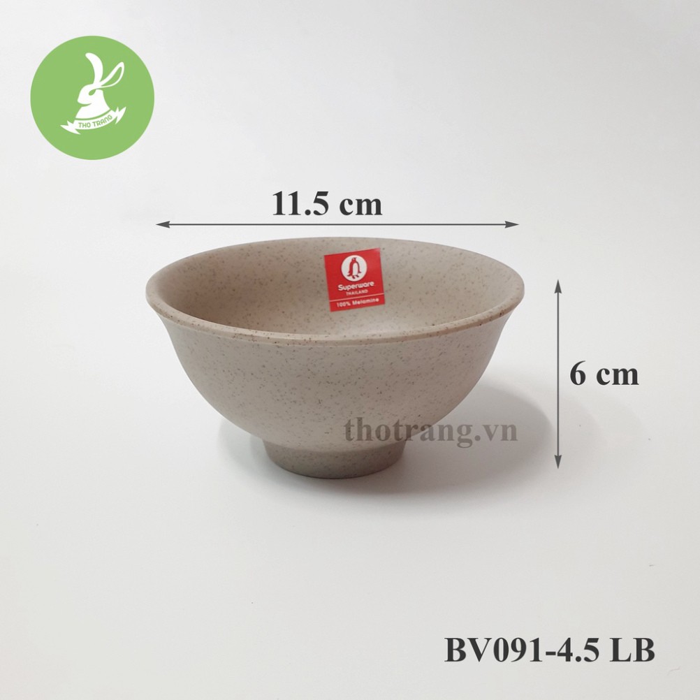Chén cơm màu nhám Superware Thái Lan đủ size, đủ màu