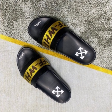 Dép quai ngang Off White, Dép lê Nam Off White, Chất liệu đế Cao su đúc, 3 mẫu BapeVN