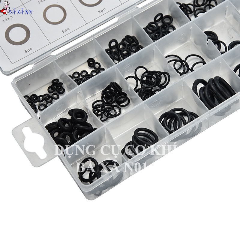 Hộp gioăng sim cao su tròn dùng thay thế cho các loại van chịu dầu chịu nhiệt tốt 18 size 225 chi tiết