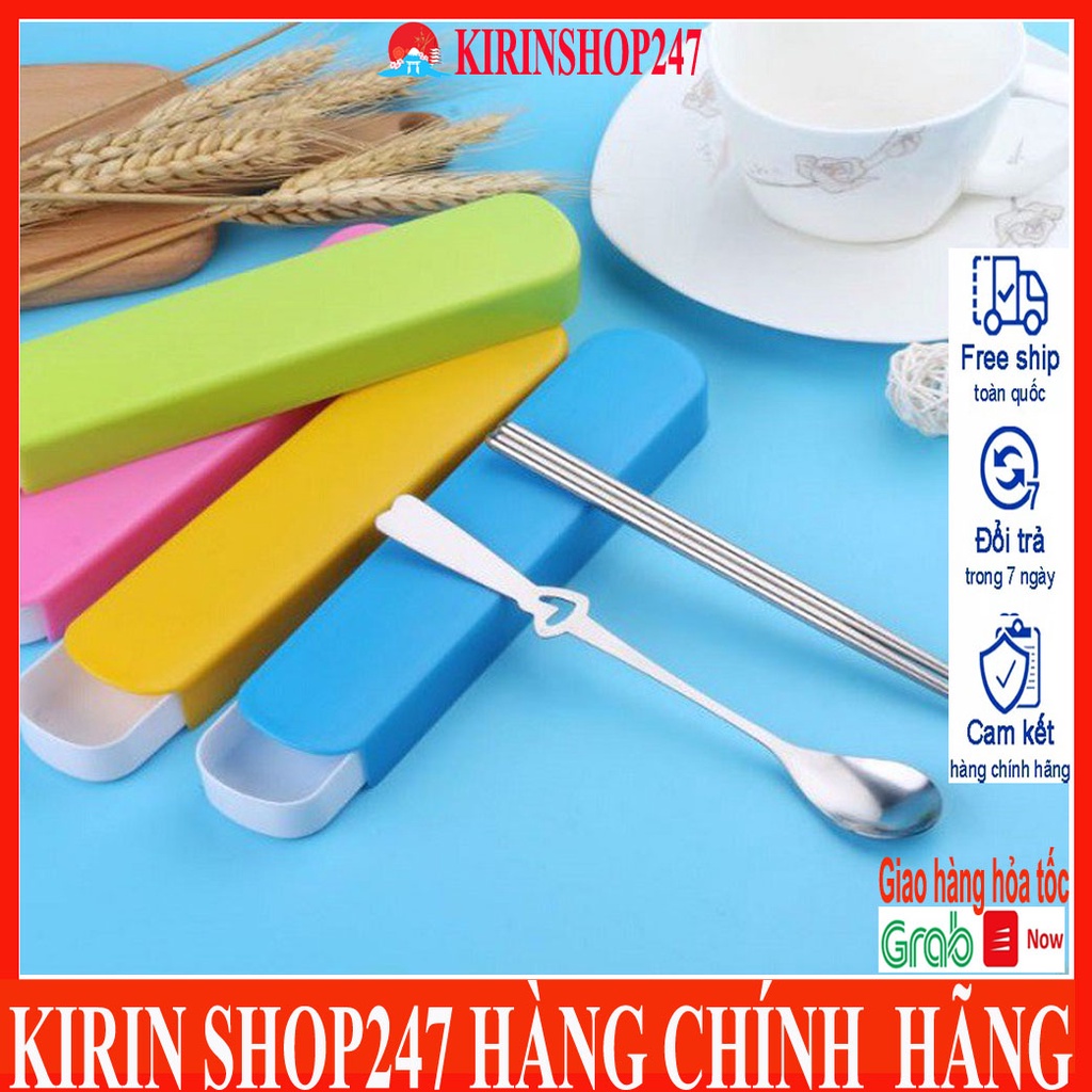 Set đũa thìa kèm hộp đựng tiện dụng Hàng Nội Địa Trung