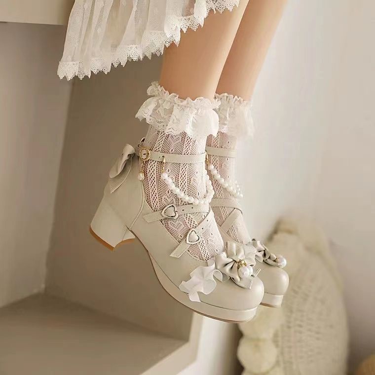 Giày Cao Gót Sandal lolita Mềm Mại Thời Trang Mùa Hè Cho Nữ Sinh