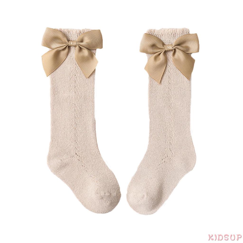 Vớ cotton phối nơ xinh xắn dành cho bé gái từ 0-6 tuổi