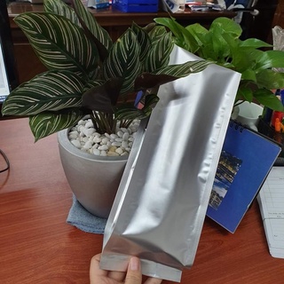 Túi bạc 4 biên , đựng cf phê, trà, cafe bột - size/1kg 14cm x 40cm loại tốt