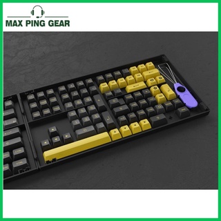 AKKO Keycap set – Black Gold (PBT Double-Shot/ASA profile/158 nút)