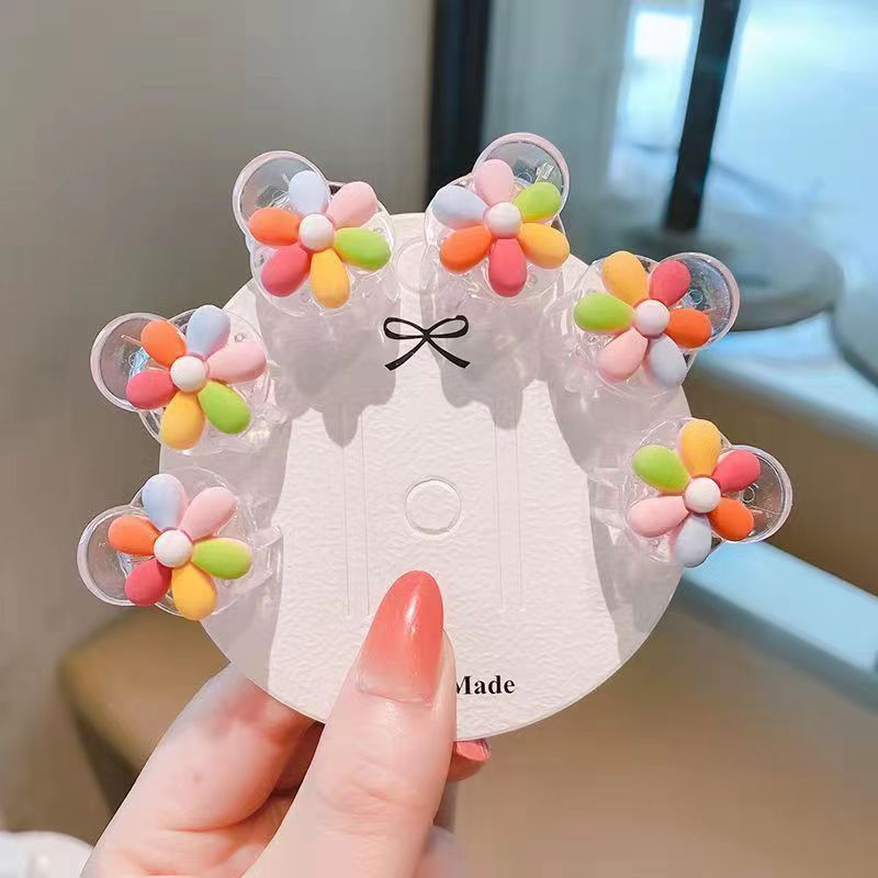 Set 6 Kẹp Tóc mini Nhiều Màu Dễ Thương Cho Bé Gái