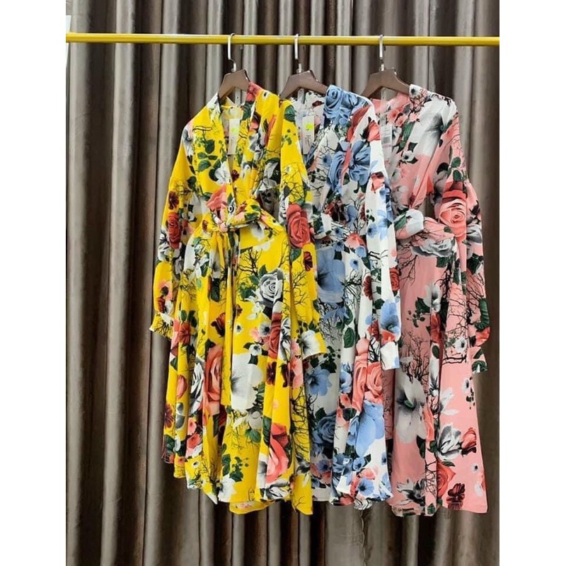 170k đầm hoa Tết