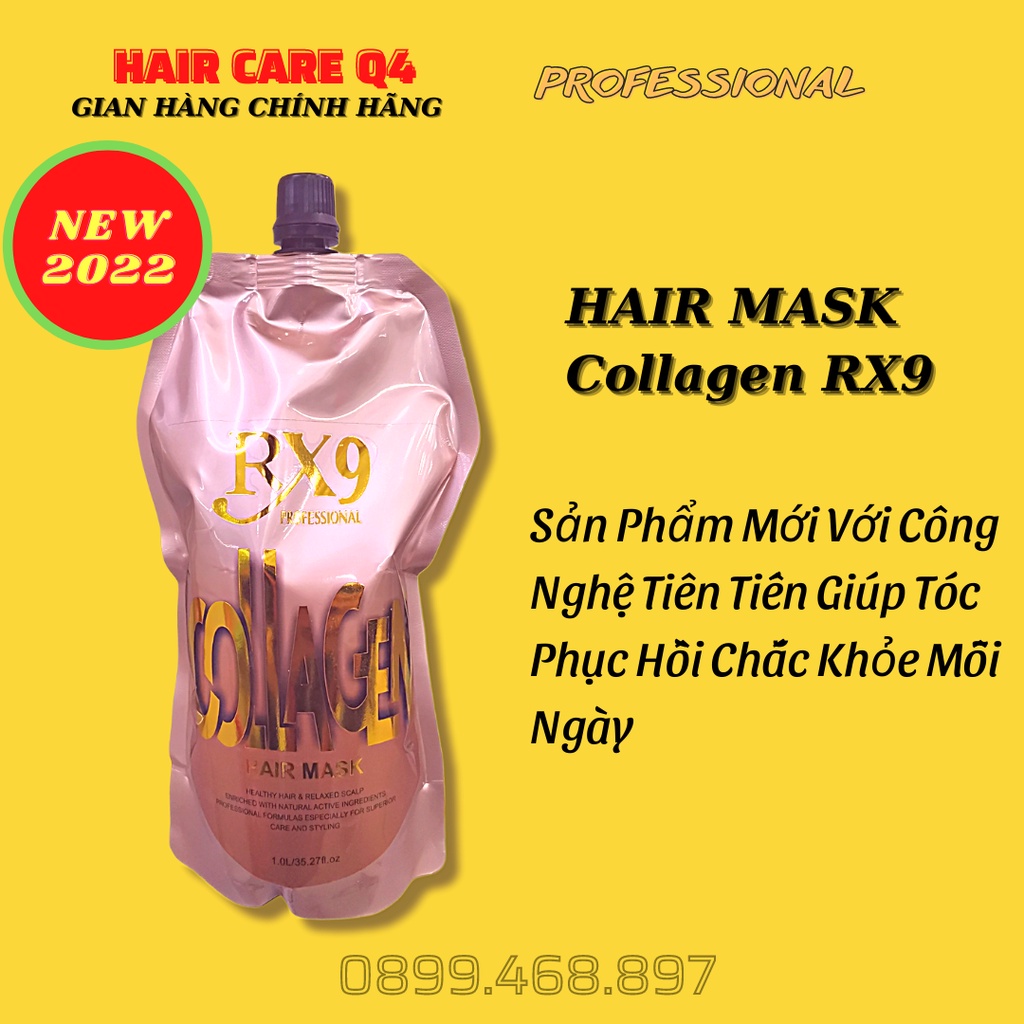 Hấp Dưỡng Tóc RX9 Collagen Phục Hồi Dành Riêng Cho Tóc Hư Tổn Do Uốn Duỗi Nhuộm - Hair Care Q4