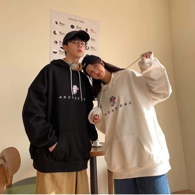 Áo hoodie nỉ bông chuột Andascend