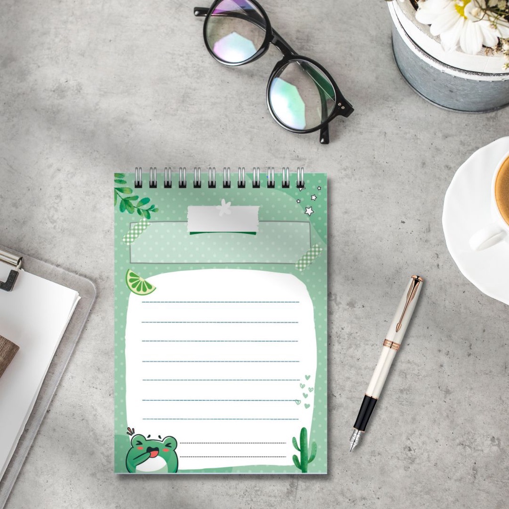 Sổ tay ghi chép từ vựng, lập kế hoạch lịch trình tiện lợi, có thể xé rời size 14.5x10cm