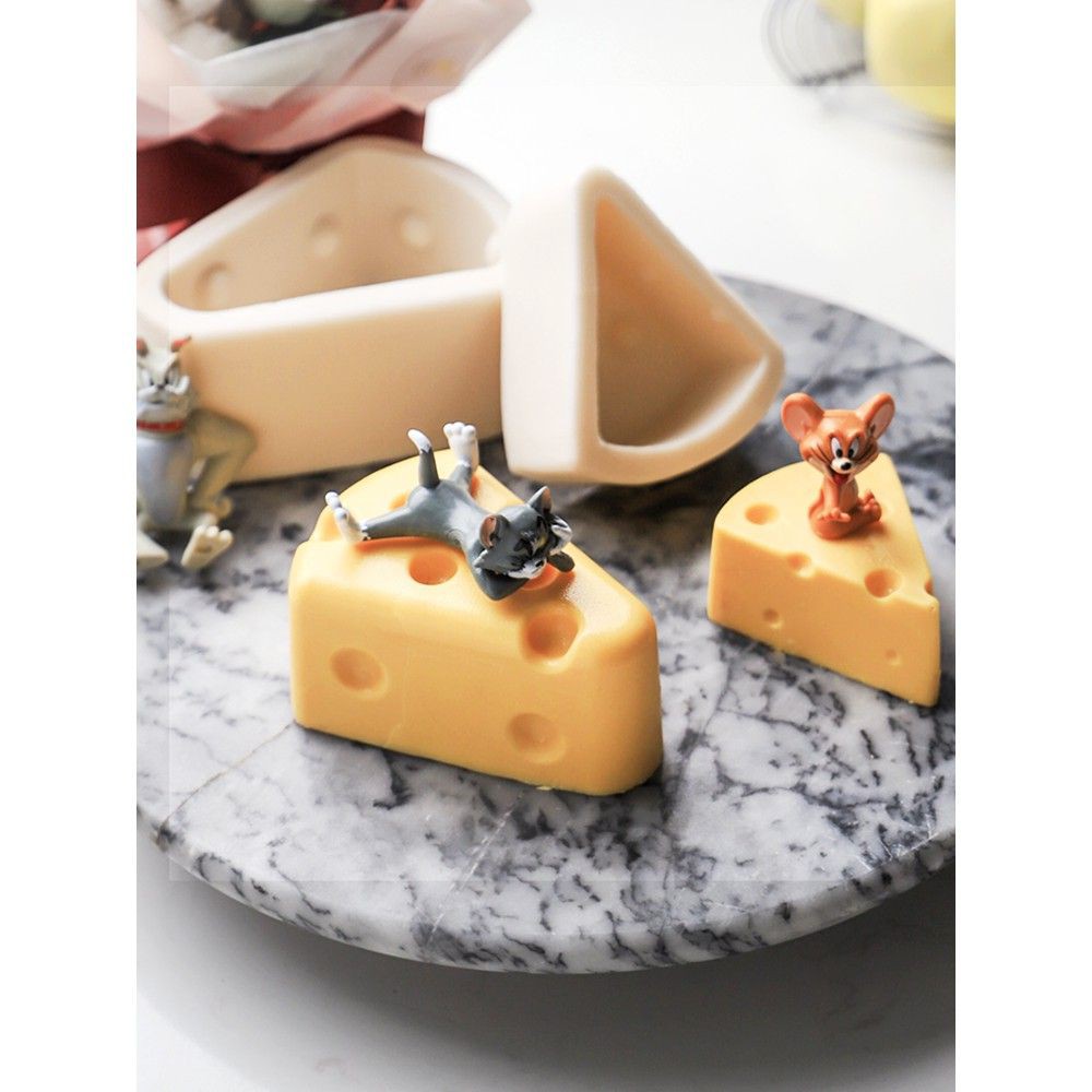 Khuôn silicon 3D hình thạch phomai 7.5cm