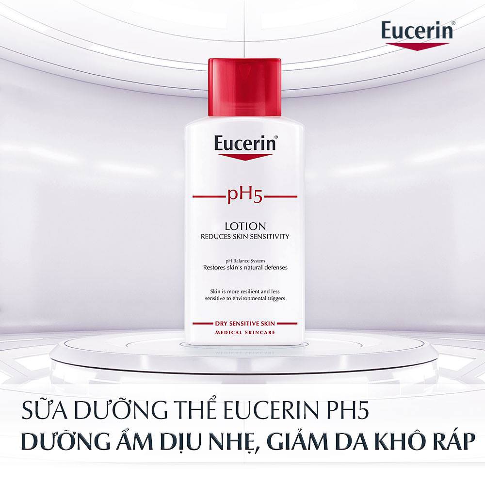 Eucerin Sữa dưỡng thể pH5 Lotion dành cho da nhạy cảm 250ml